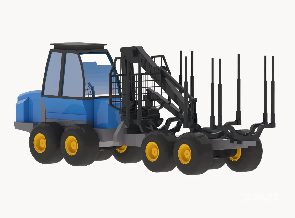 Forwarder Forestry F15 Simplified Image 1
