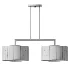 Monroe Brass Fabric Linear Chandelier - Thumbnail 4