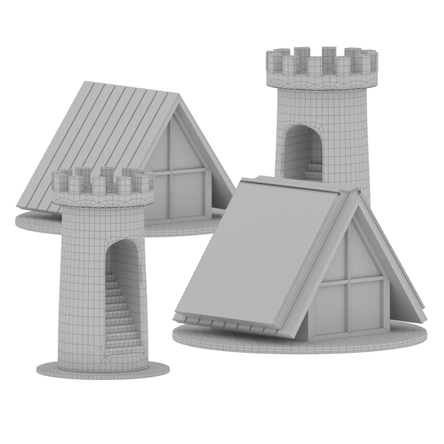 Castle Towers and Houses Image 5