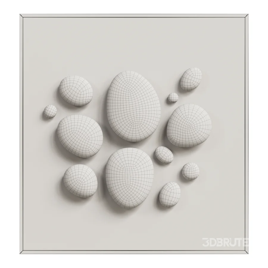 Chrome Bubble Wall Decor 02 Image 5