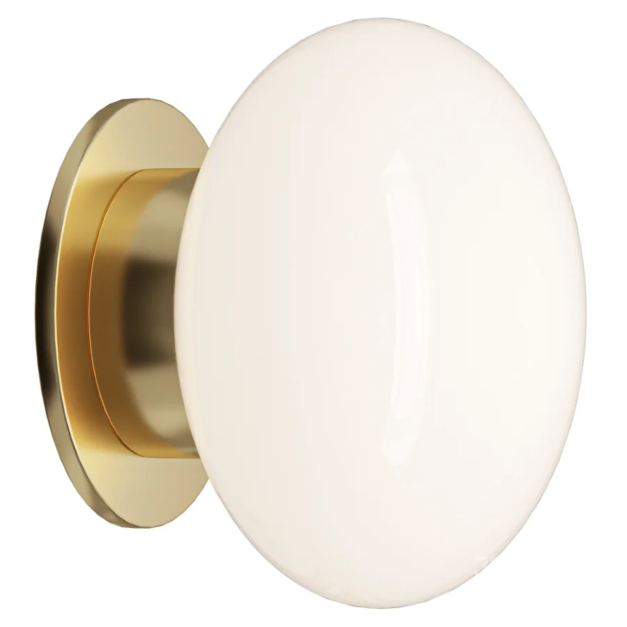 Astro Zeppo Brass Glass Wall Sconce Image 2