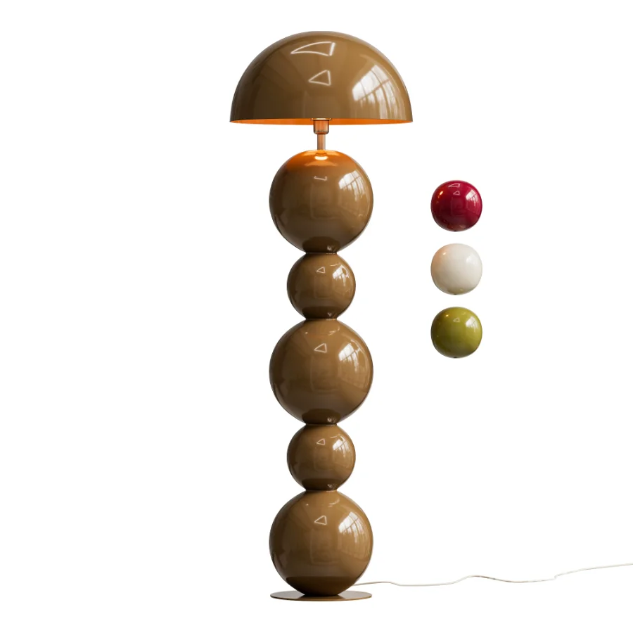 Bonbons Designer Floor Lamp Brown by Artefactoru Image 3