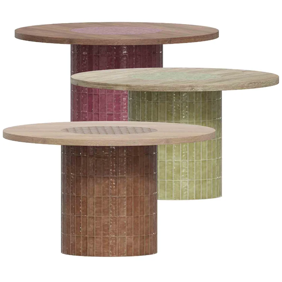 Round Welcome Dining Table in Caramel Image 6