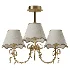 Serynthis Vintage Tapered Fabric Brass Bow Ceiling Light - Thumbnail 2