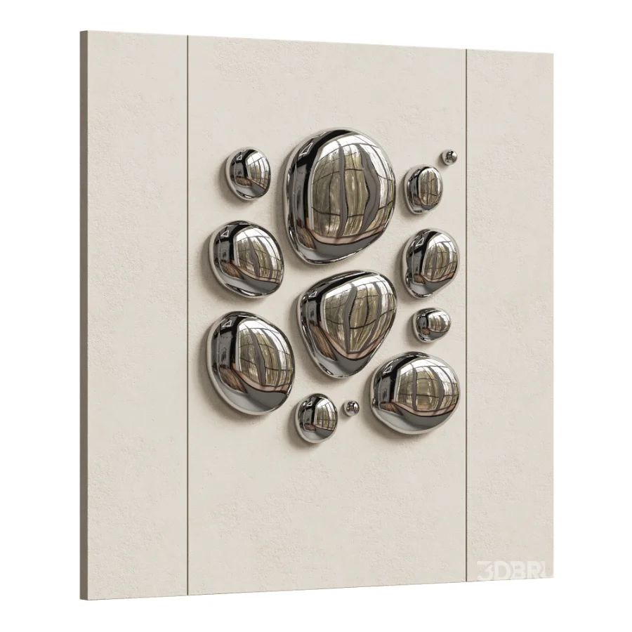 Chrome Bubble Wall Decor 17 Image 2