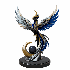 Golden Blue Phoenix Abstract Metal Sculpture - Thumbnail 6