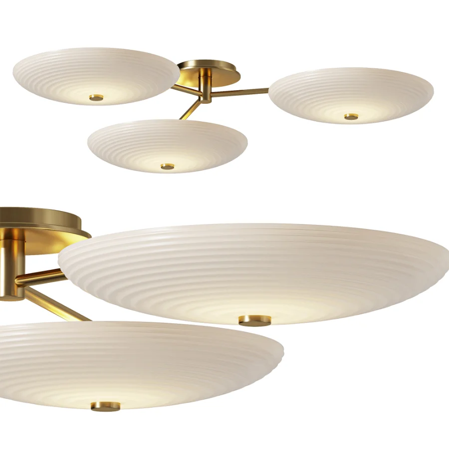 West Elm Nico 3 Light Flush Mount Image 1