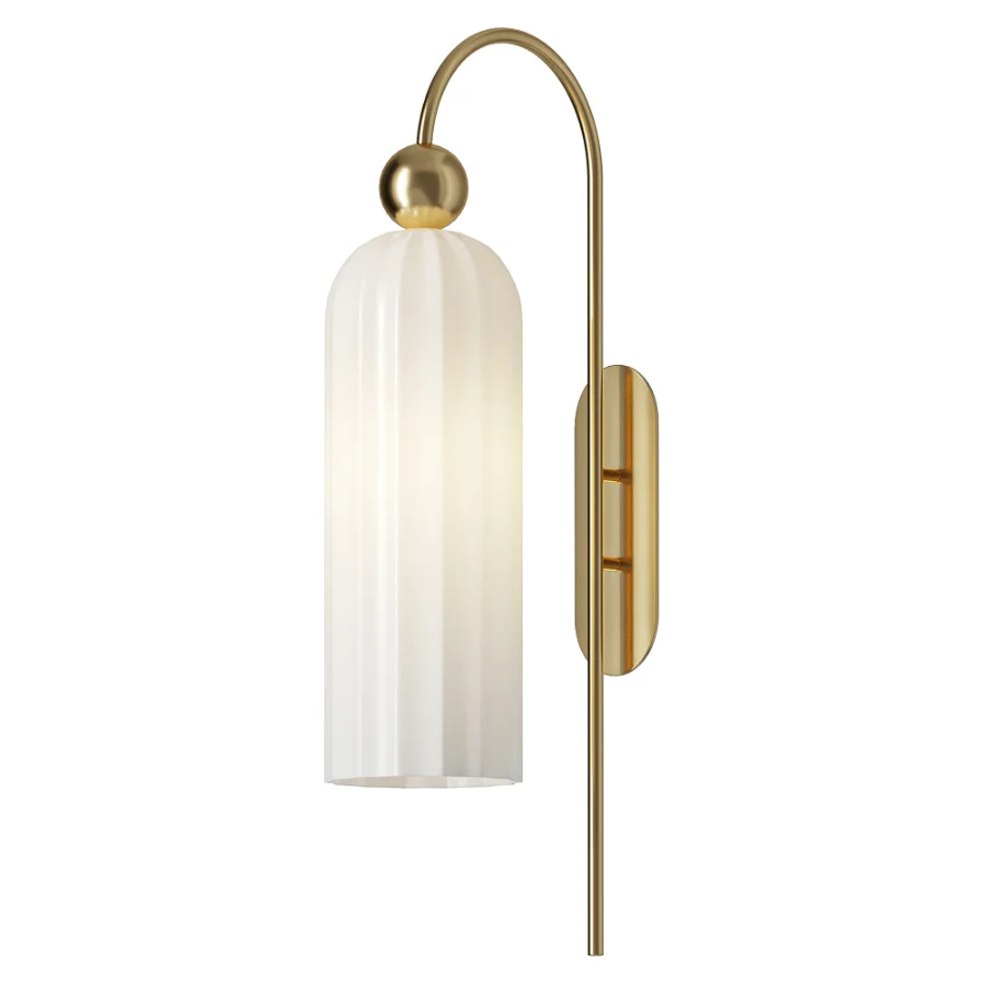 FareDecor Alvyen Nordic Vertical Glass Wall Light Image 2