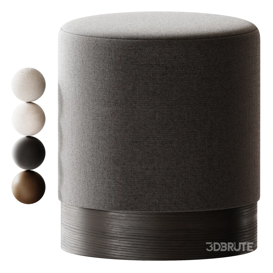 Cowhide pouf Image 4