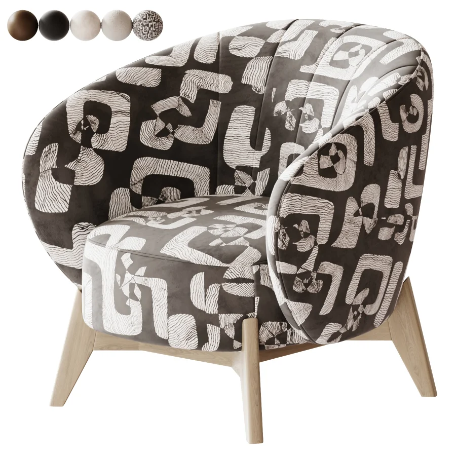 Tilar Velvet Sand Chair Image 1