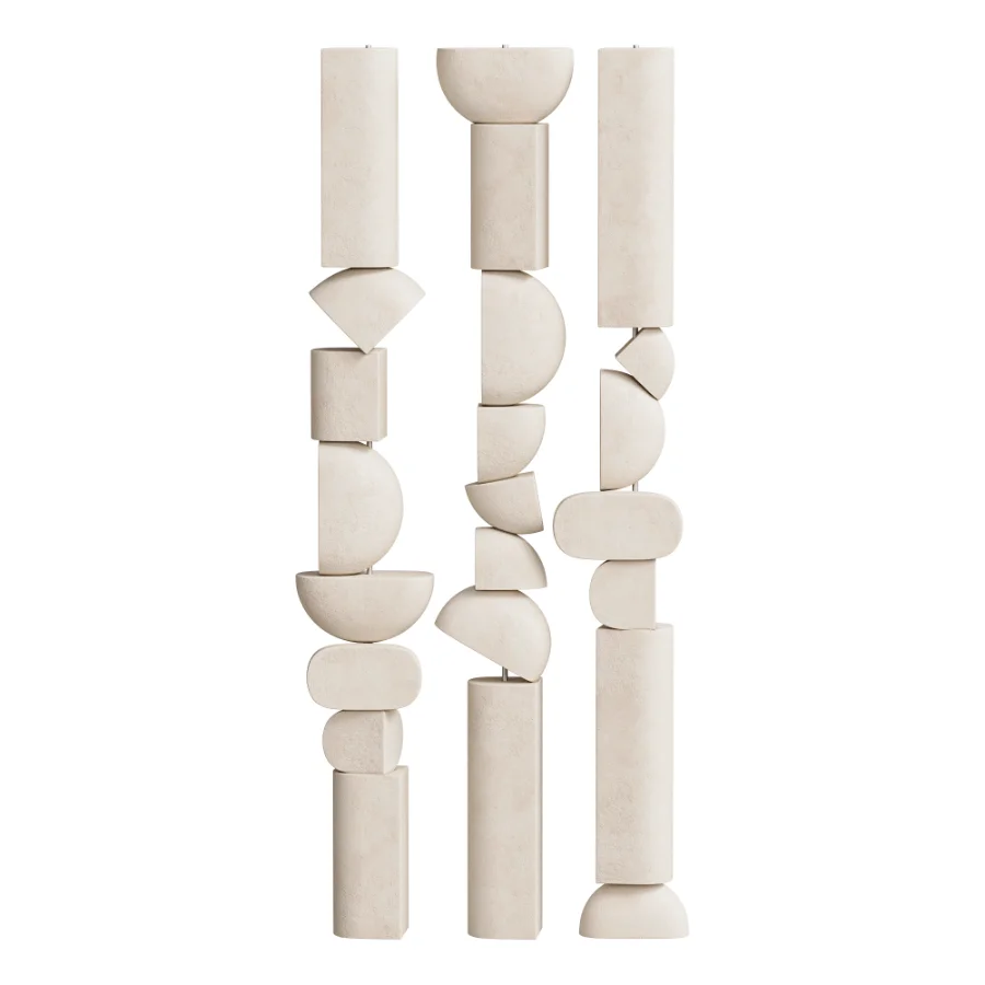 Modern Geometric Sculpture Decor Image 1