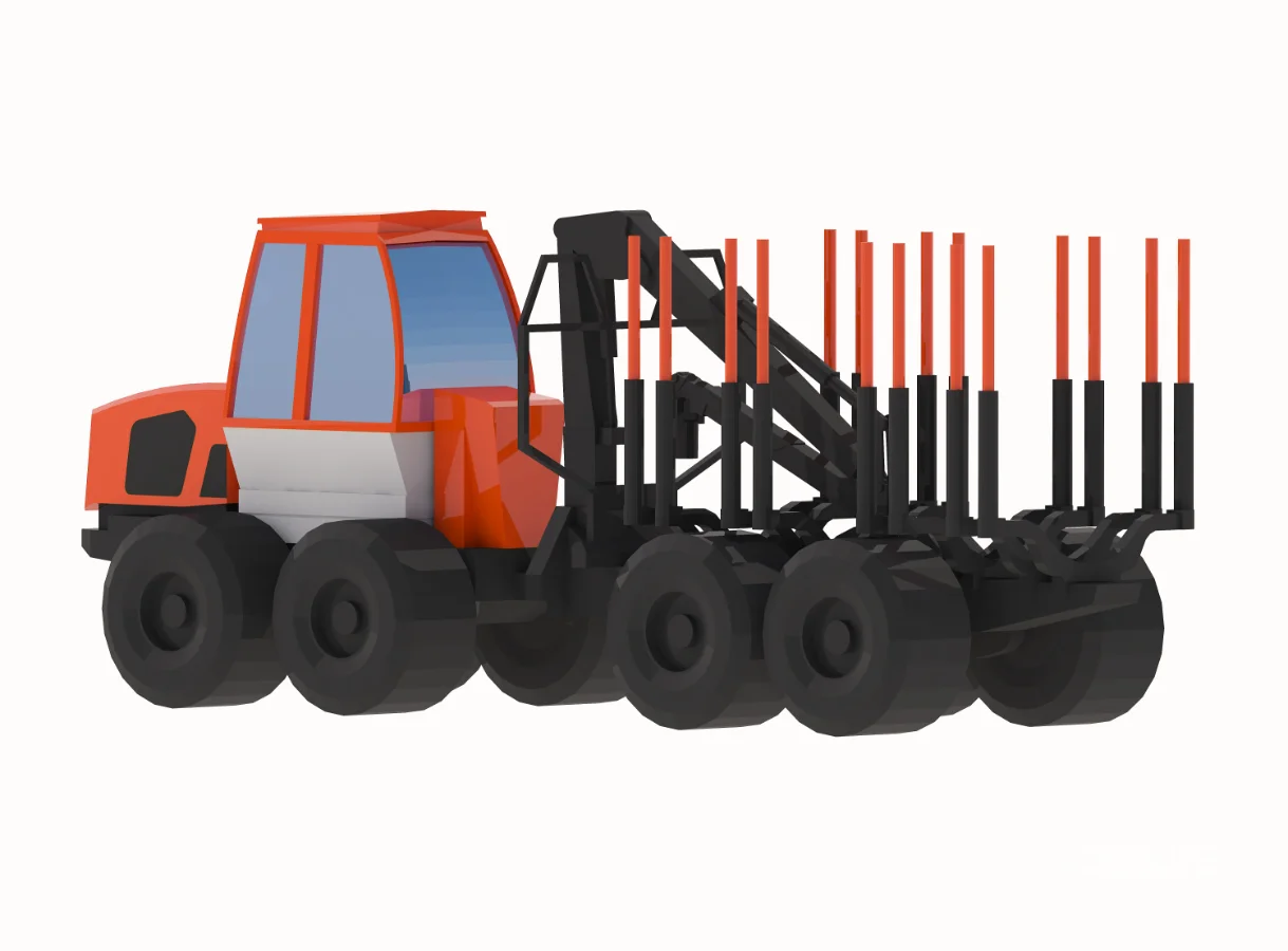 Forwarder Forestry 578 Simplified Image 3