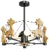 Lovely Deer Wooden Chandelier - Thumbnail 5