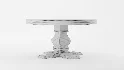 Candace Round Solid Wood Dining Table - Thumbnail 7
