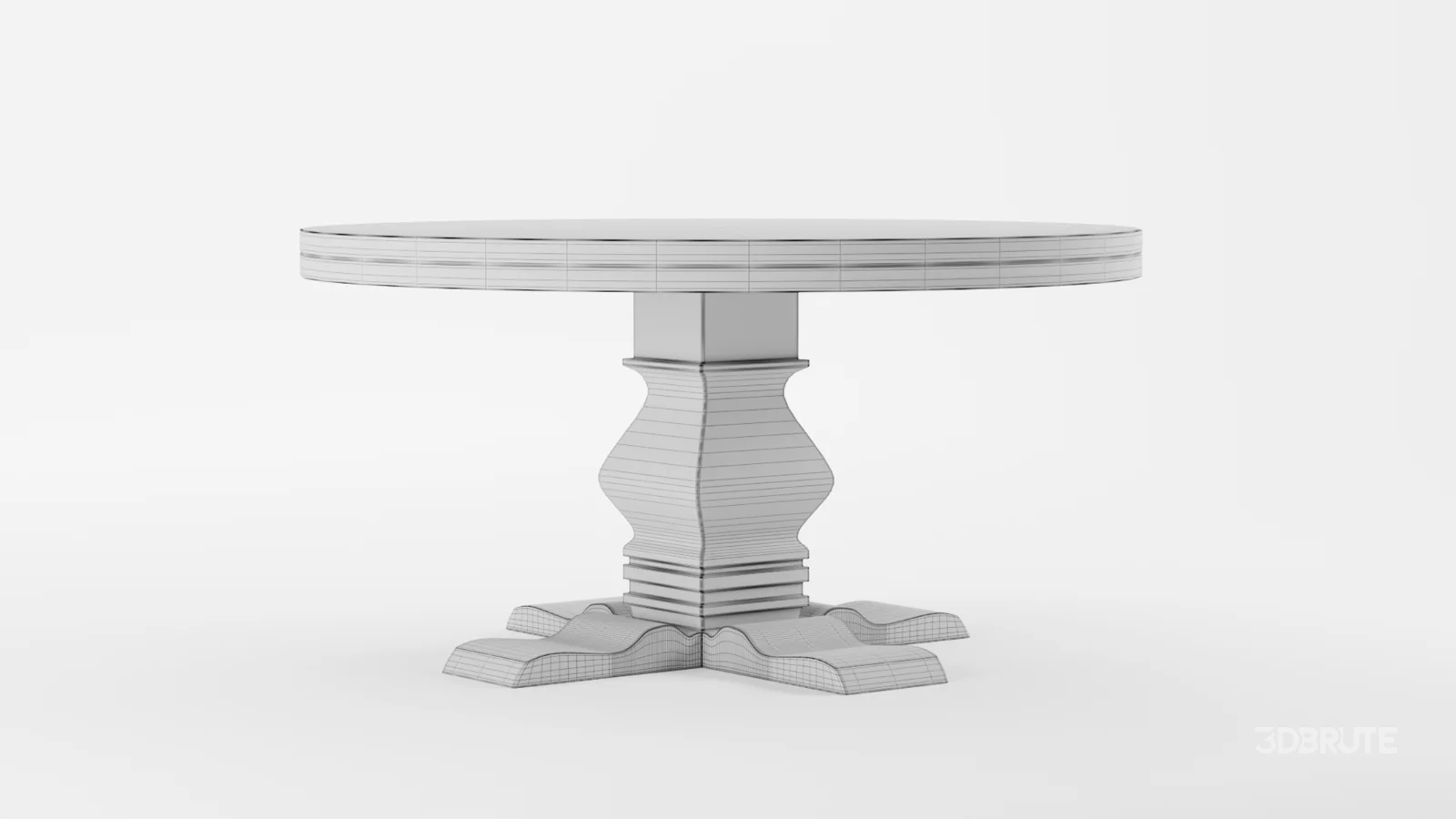 Candace Round Solid Wood Dining Table Image 7
