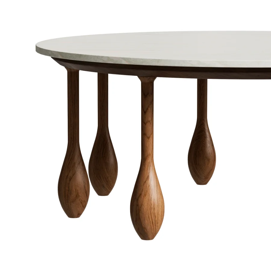 LALA Reimagined Round Marble Coffee Table by Anthrapologie Image 3