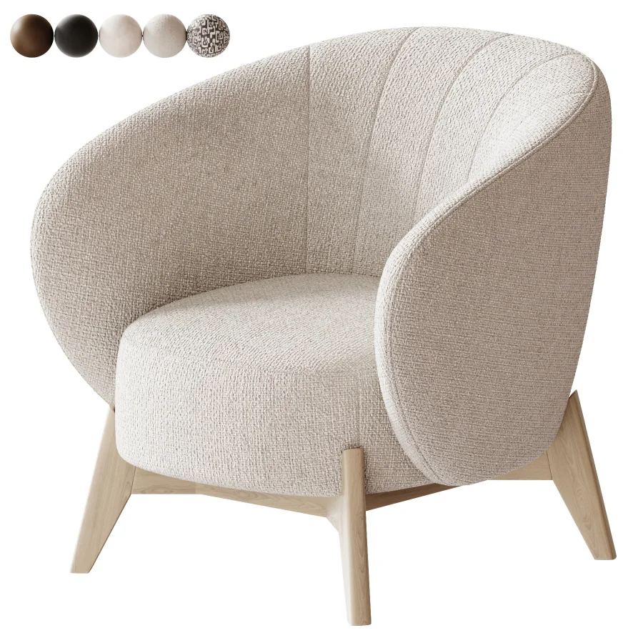 Tilar Velvet Sand Chair Image 4