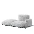 Aura armchair with a modern cushion shape - Thumbnail 4