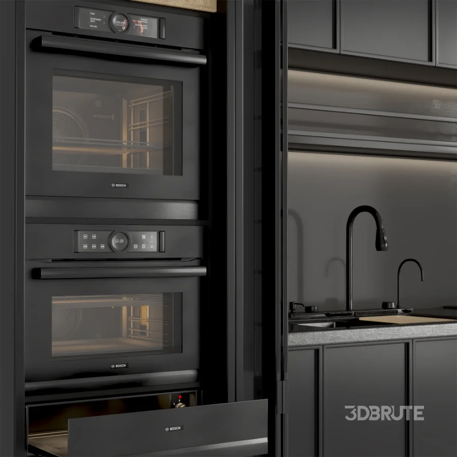 Kitchen Furniture with Appliance Set 01 Image 2