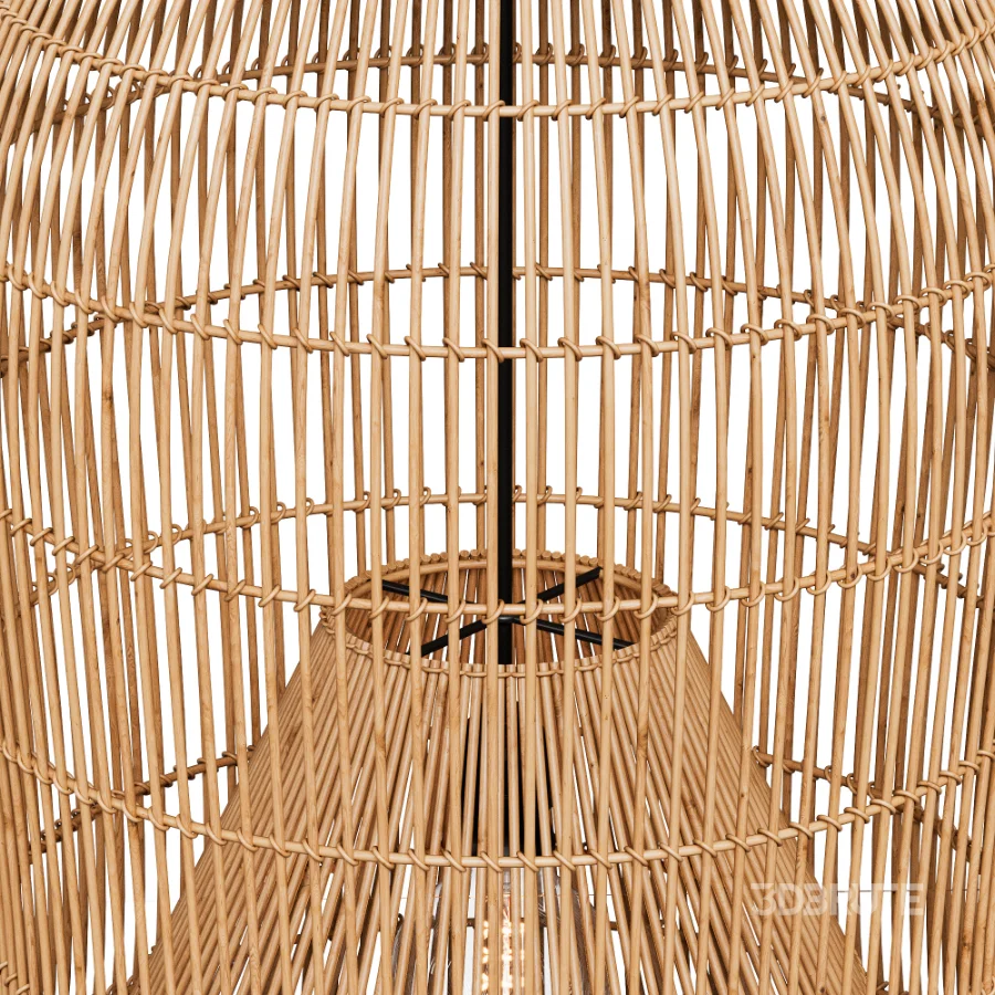 Elongated rattan suspension Pengadi Image 6