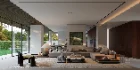 Modern courtyard living room and dining room - Thumbnail 2