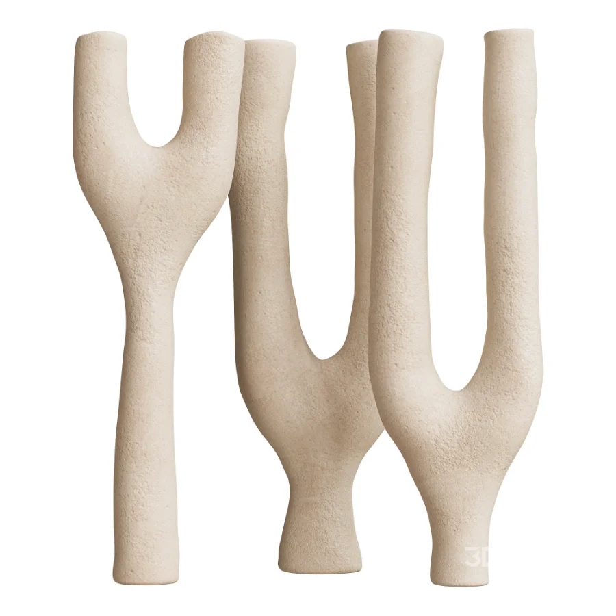 Organic Y-Shape Decorative Objects 05 Image 2