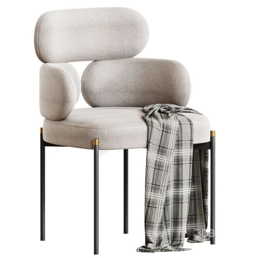 Stainless Steel fabric chair Image 1