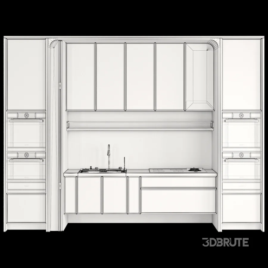 Kitchen Furniture with Appliance Set 01 Image 6