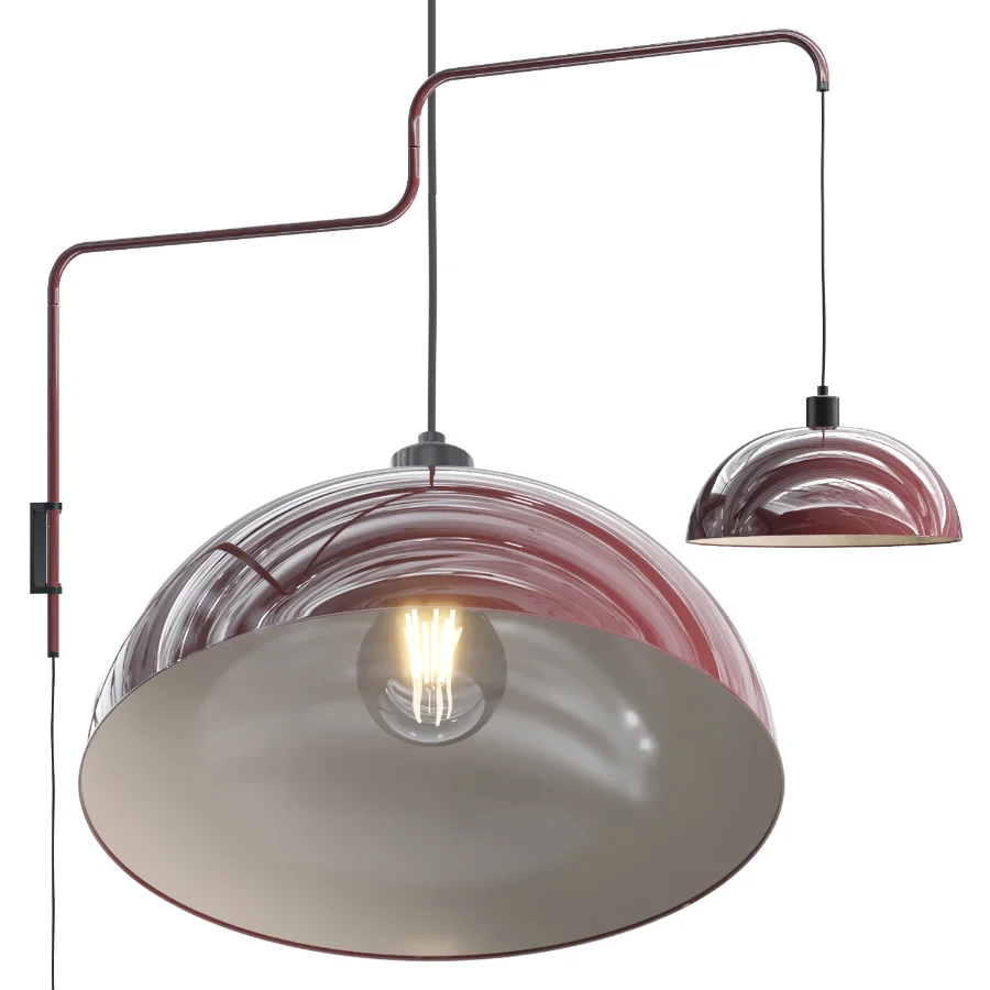 Nera Hemisphere Folding Retractable Wall Lamp Image 4