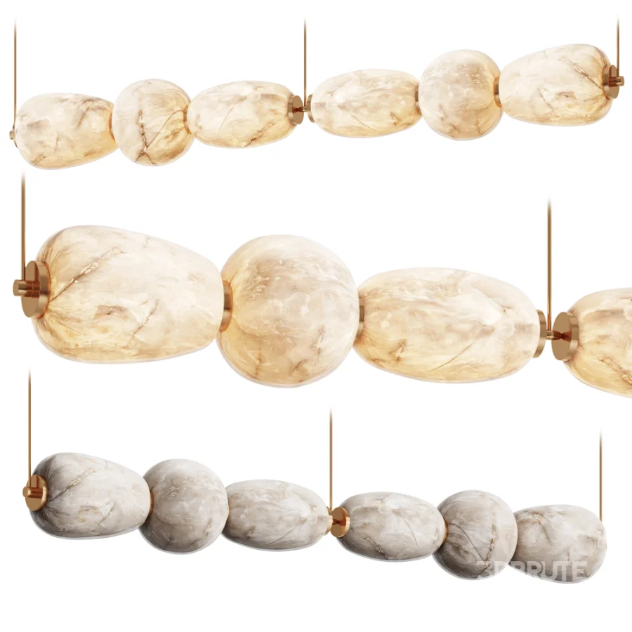 Alabaster Solid Ball Light Image 1