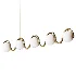 Lenox 5 Globe Linear Chandelier - Thumbnail 4
