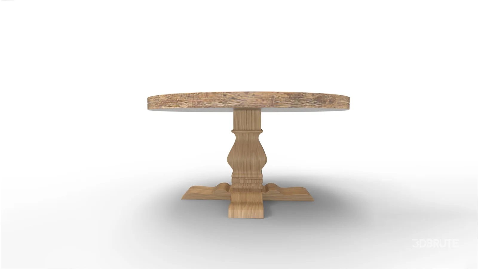 Candace Round Solid Wood Dining Table Image 1