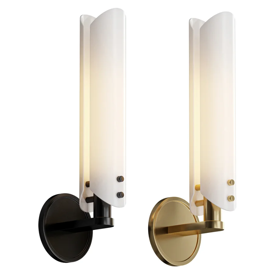 Alen White Glass Wall Sconce Image 1