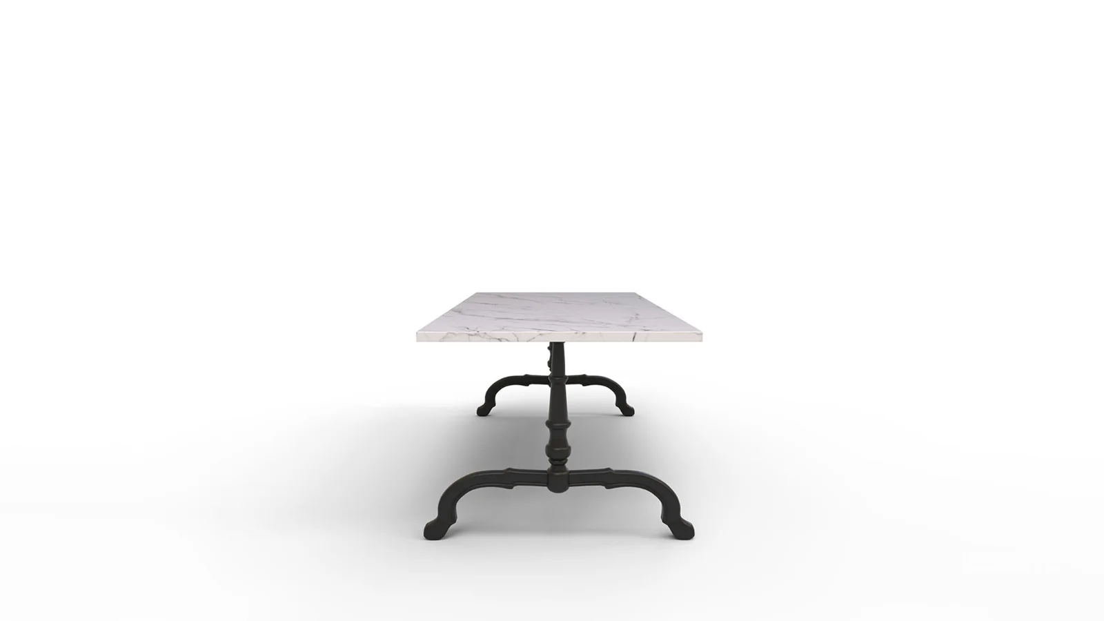 La Coupole Rectangular Iron Bistro Table Image 4