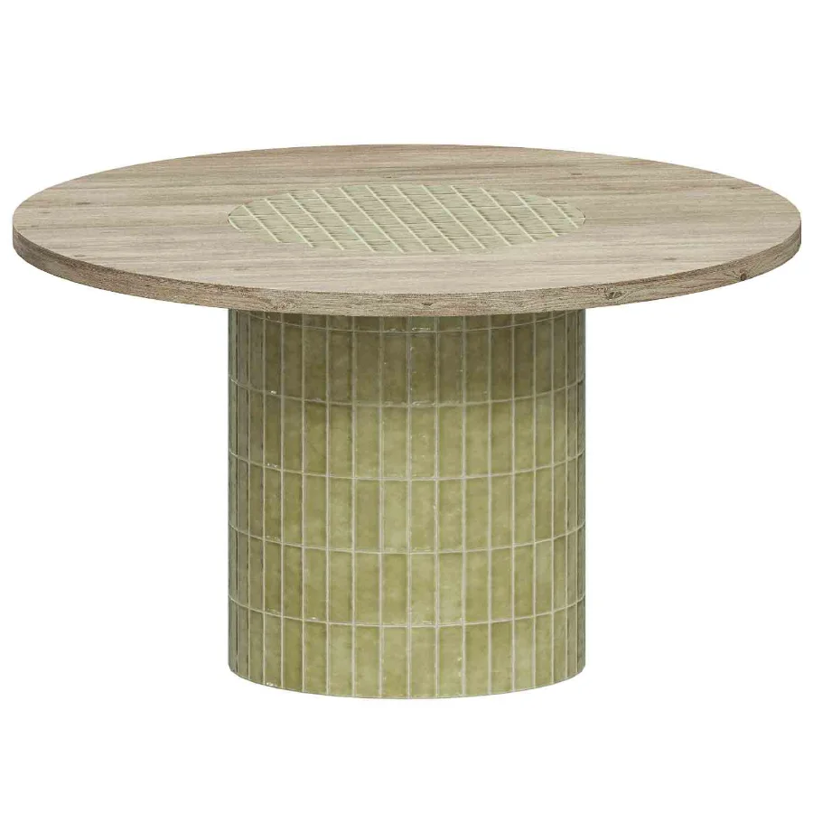Round Welcome Dining Table in Caramel Image 5