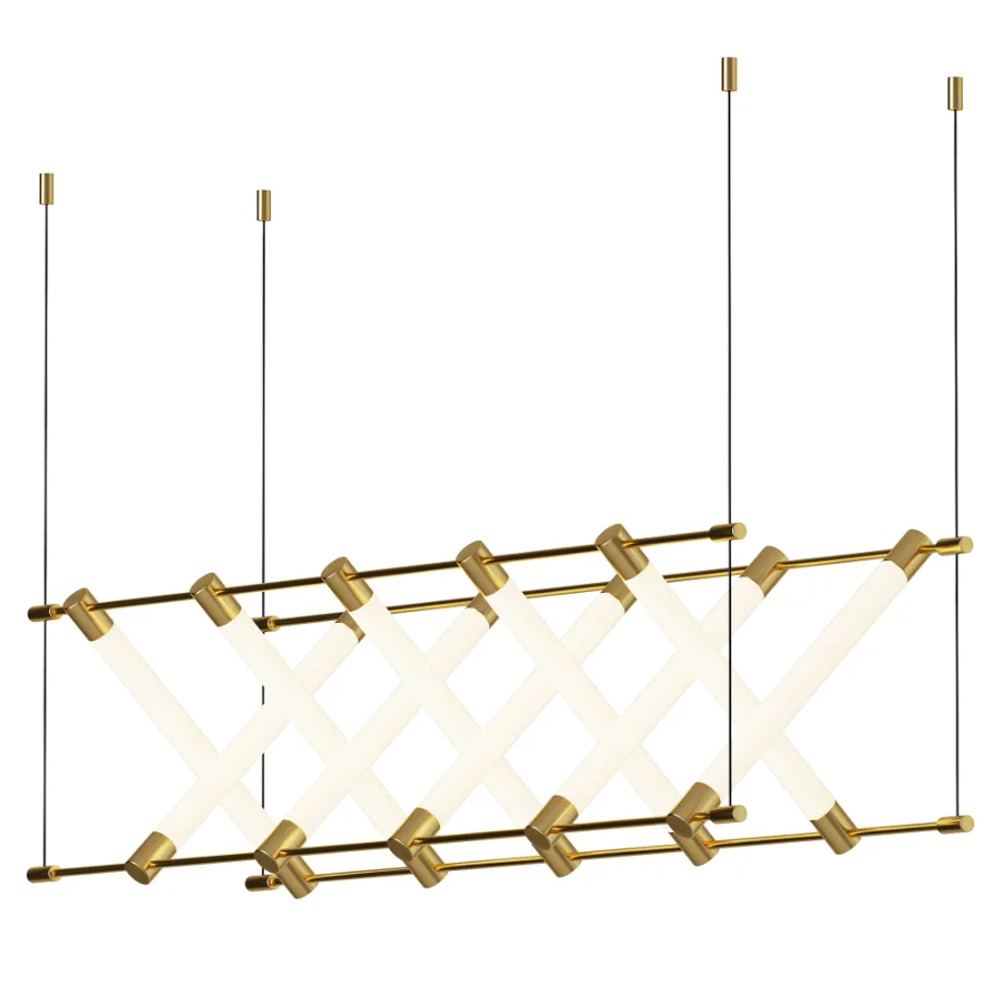 Biosag Lighting Maza Long Linear Chandelier Image 2
