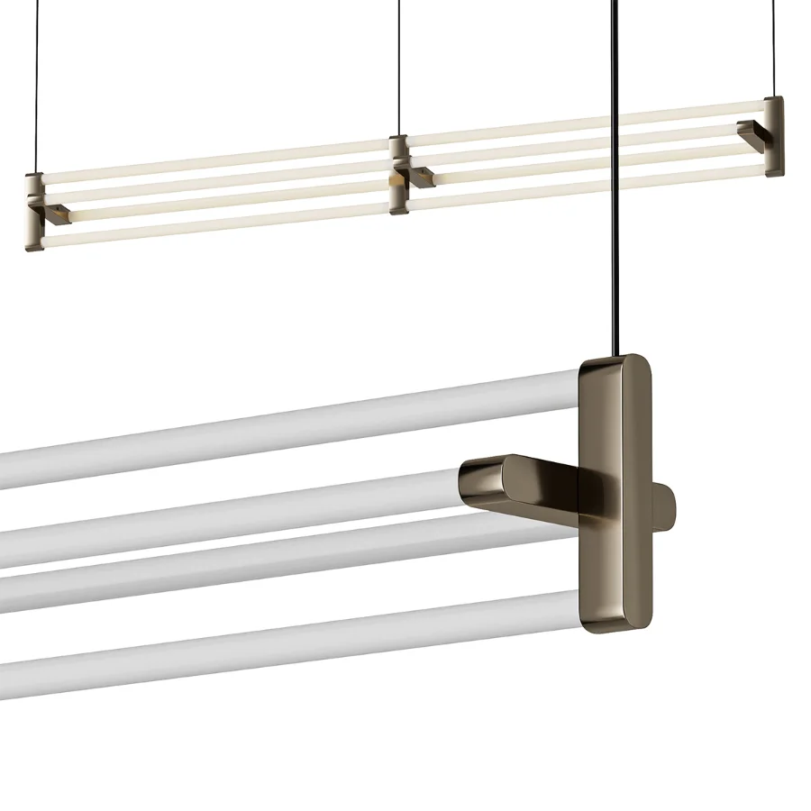 Lopher Contemporary Linear LED Pendant Image 1