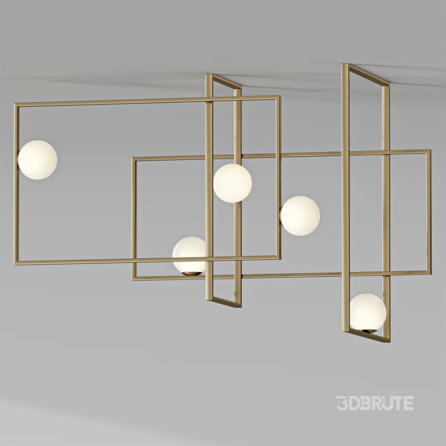 Venicem Mondrian Glass Ceiling Light Image 2