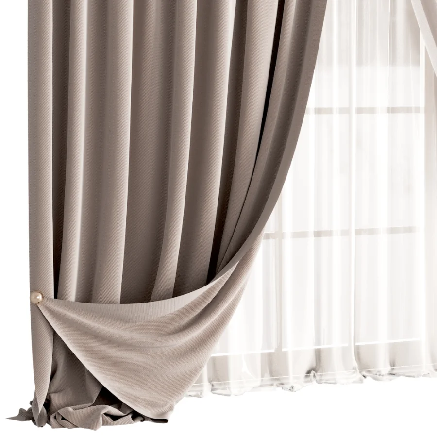 Silk and Cotton Curtain Set 112 Image 4