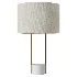 West Elm Industrial Outline Marble Linen Table Lamp - Thumbnail 2