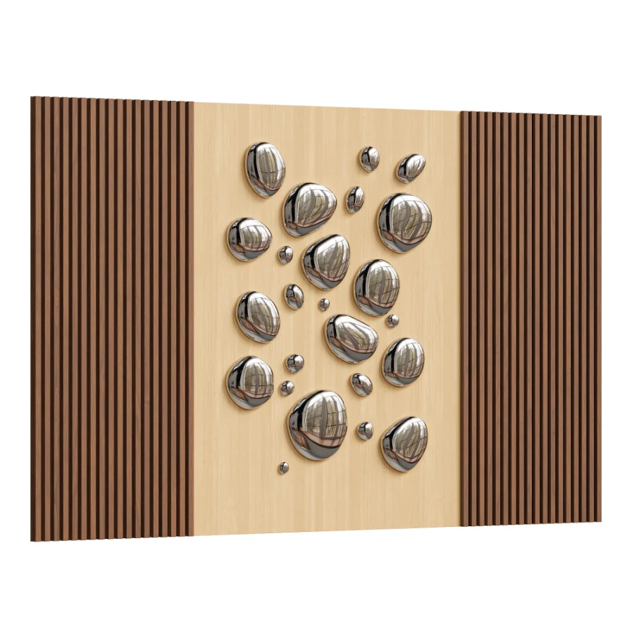 Chrome Bubble 3D Wall Panel Image 2