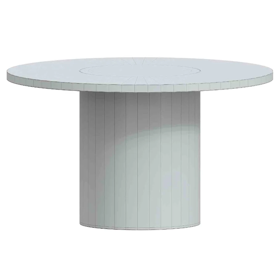 Round Welcome Dining Table in Caramel Image 1
