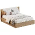 Berkely Wood Upholstered Bed - Thumbnail 1