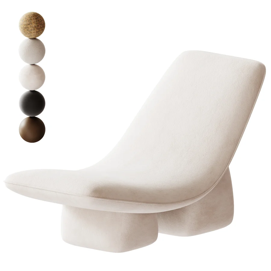 Elmart Interior Armchair Milky Image 1
