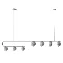 Postmodern Gold Linear Island Pendant Light 7 heads - Thumbnail 3