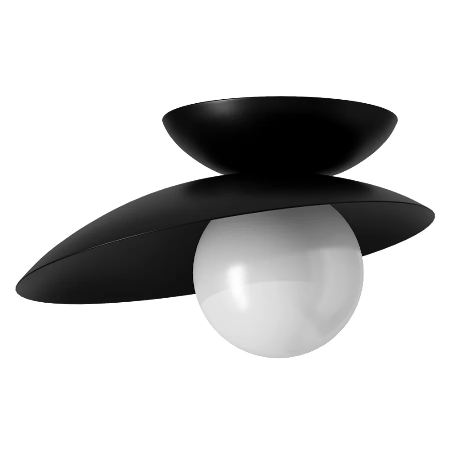WOMO Frosted Globe Ceiling Light Image 1