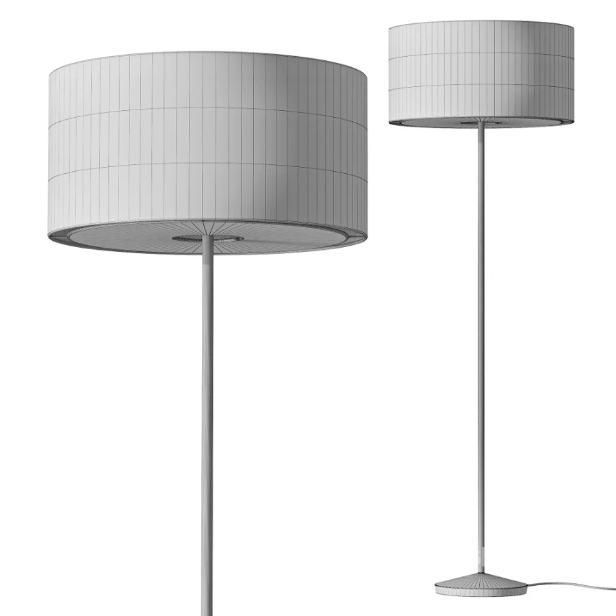 Zara Home Wooden Body Floor Lamp Image 3