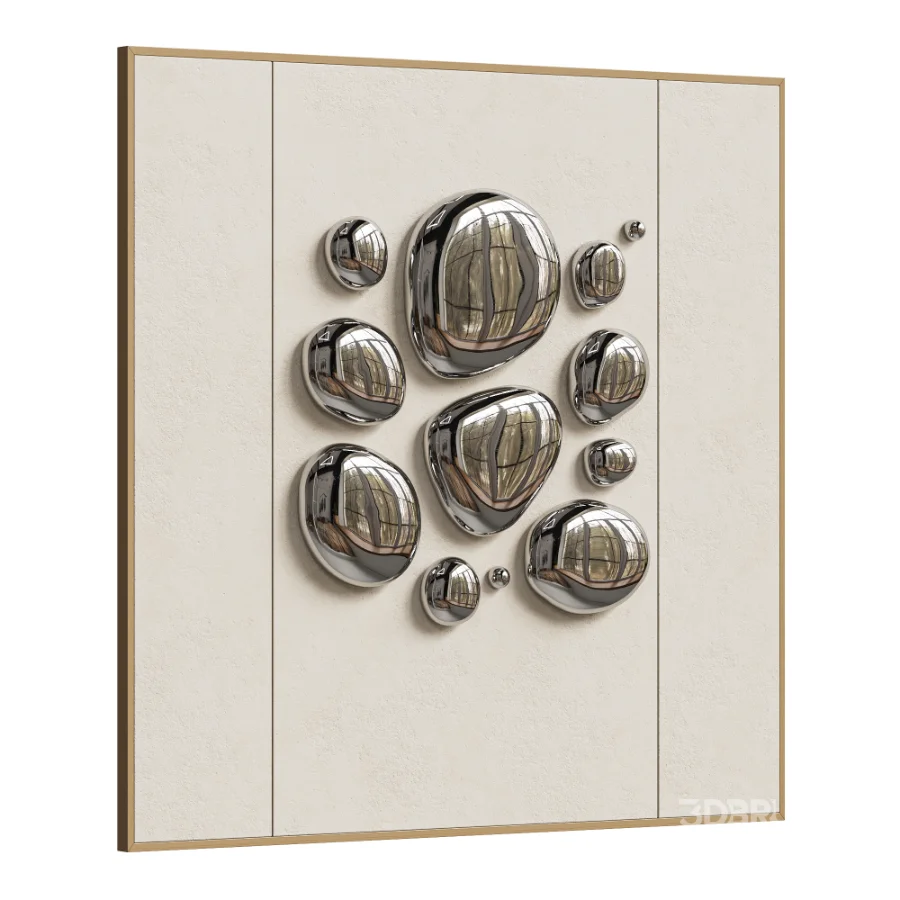 Chrome Bubble Wall Decor 17 Image 4