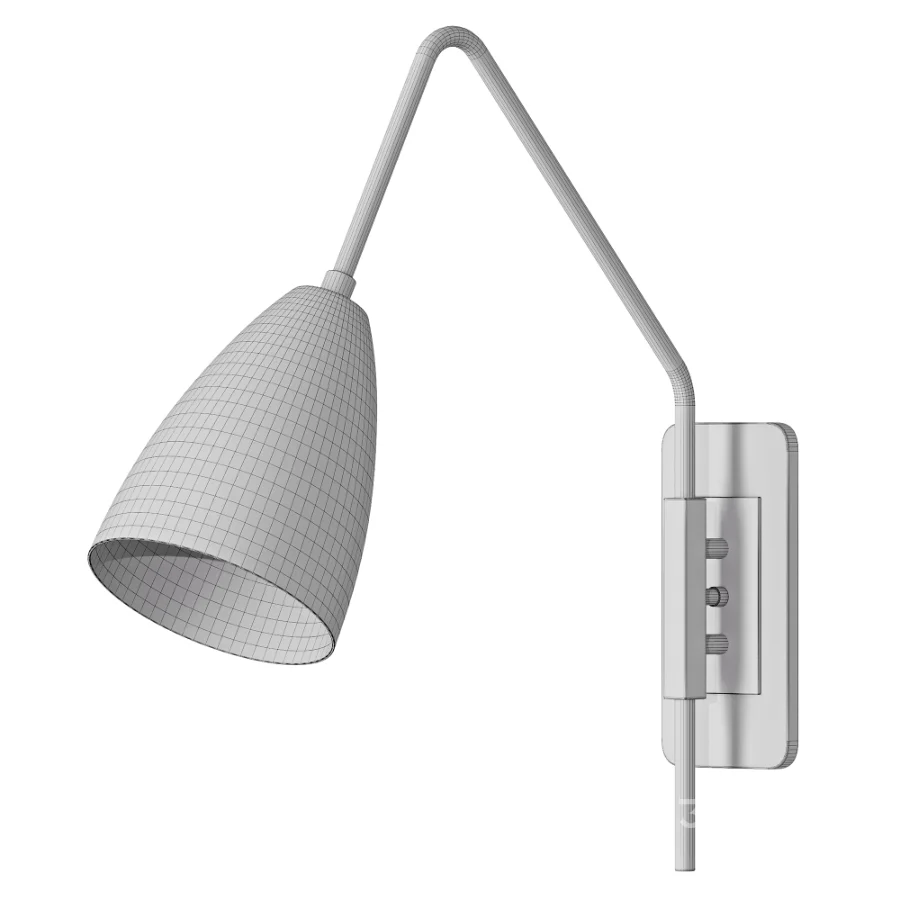 Elska Wall Lamp Walnut Brass Enamel Image 1