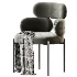 Stainless Steel fabric chair - Thumbnail 3